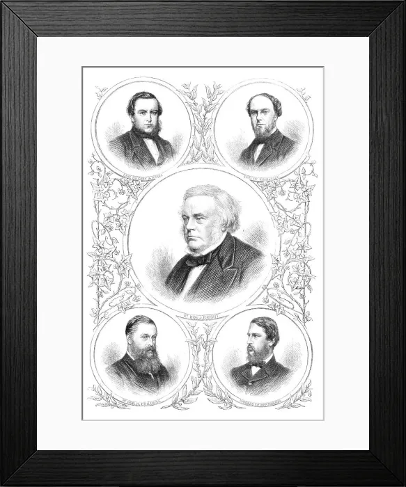 Framed Print : The New Ministry, 1869. Creator: Unknown Framed Print : The New Ministry, 1869. Creator: Unknown