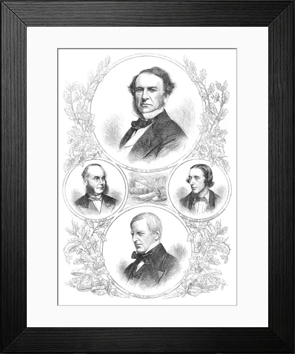 Framed Print : The New Ministry: Lords of the Treasury, 1869. Creator: Unknown Framed Print : The New Ministry: Lords of the Treasury, 1869. Creator: Unknown