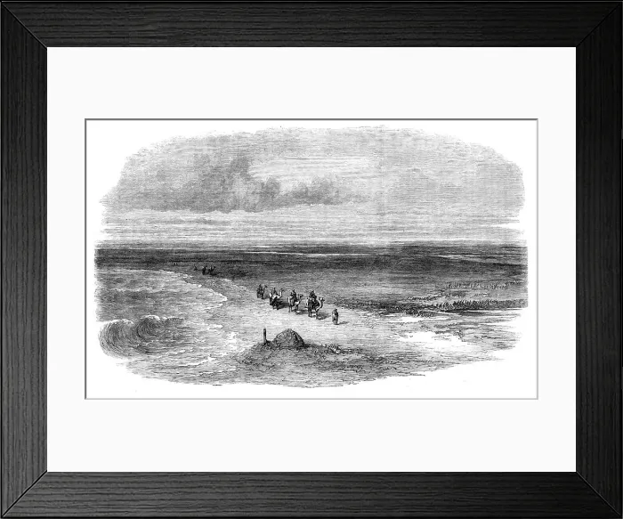 Framed Print : The Isthmus of Suez Maritime Canal: the Pelusian Plain, 1869. Creator: Unknown Framed Print : The Isthmus of Suez Maritime Canal: the Pelusian Plain, 1869. Creator: Unknown