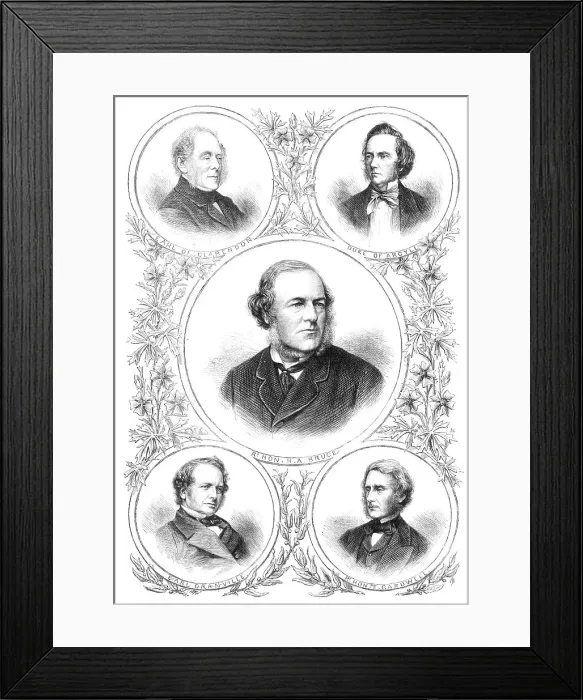 Framed Print : The New Ministry: The Secretaries of State, 1869. Creator: Unknown Framed Print : The New Ministry: The Secretaries of State, 1869. Creator: Unknown