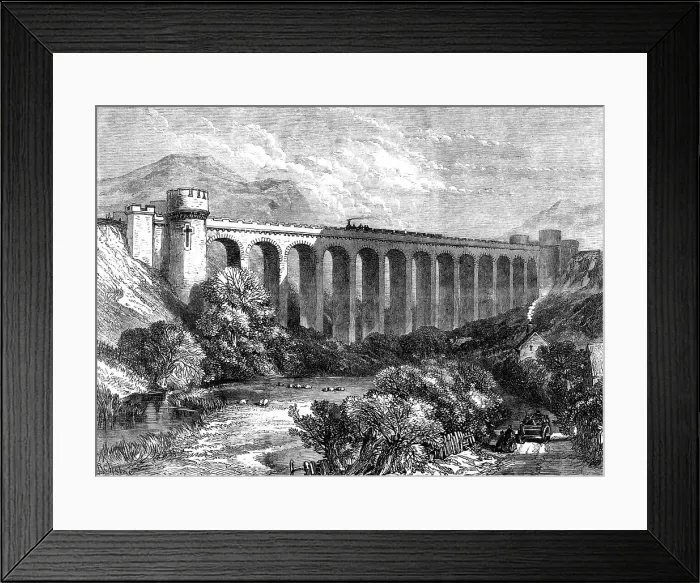 Framed Print : The Knucklass Viaduct, Central Wales Railway, 1865. Creator: Unknown Framed Print : The Knucklass Viaduct, Central Wales Railway, 1865. Creator: Unknown