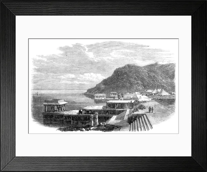Framed Print : The Lake of Kankrowlee, in Meywar, Upper India, 1868. Creator: Unknown Framed Print : The Lake of Kankrowlee, in Meywar, Upper India, 1868. Creator: Unknown