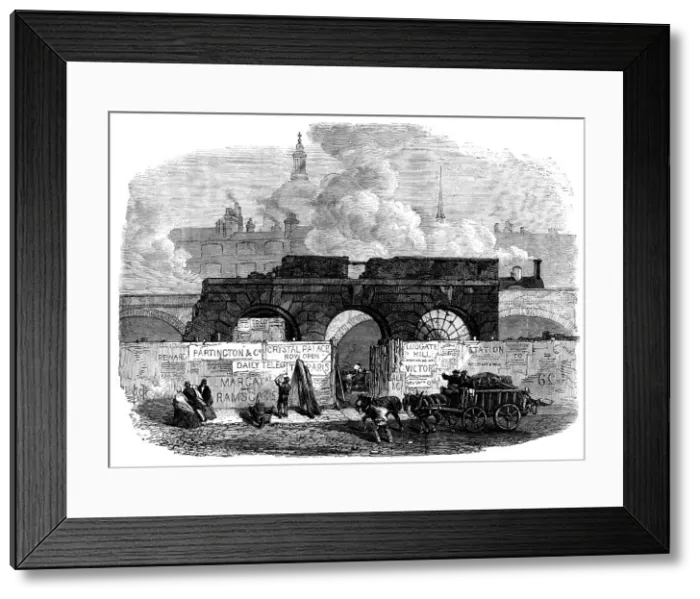 Framed Print : The last of the old Fleet Prison, 1868. Creator: Unknown Framed Print : The last of the old Fleet Prison, 1868. Creator: Unknown