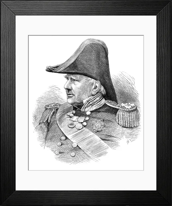 Framed Print : The late Admiral Sir James Gordon, Governor of Greenwich Hospital, 1869. Creator: Unknown Framed Print : The late Admiral Sir James Gordon, Governor of Greenwich Hospital, 1869. Creator: Unknown