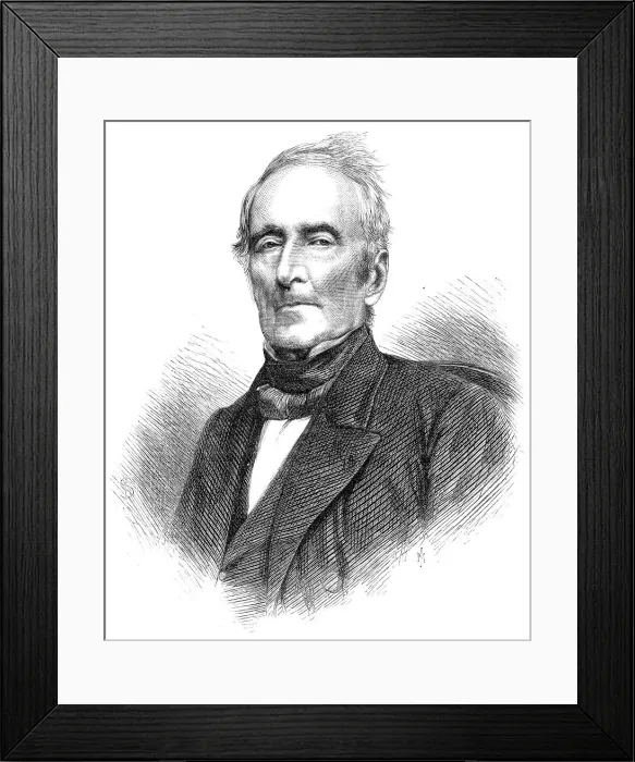 Framed Print : The late Alphonse de Lamartine, French poet and statesman, 1869. Creator: Unknown