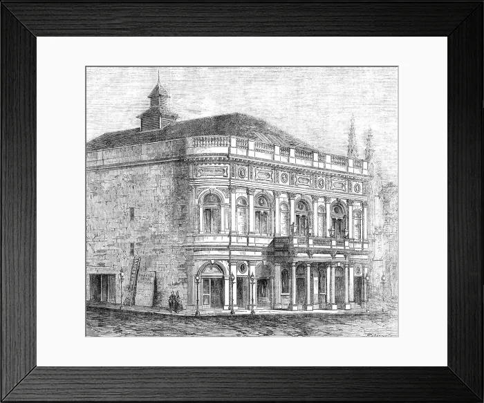 Framed Print : The new Theatre Royal, Edinburgh, 1865. Creator: Paterson Framed Print : The new Theatre Royal, Edinburgh, 1865. Creator: Paterson