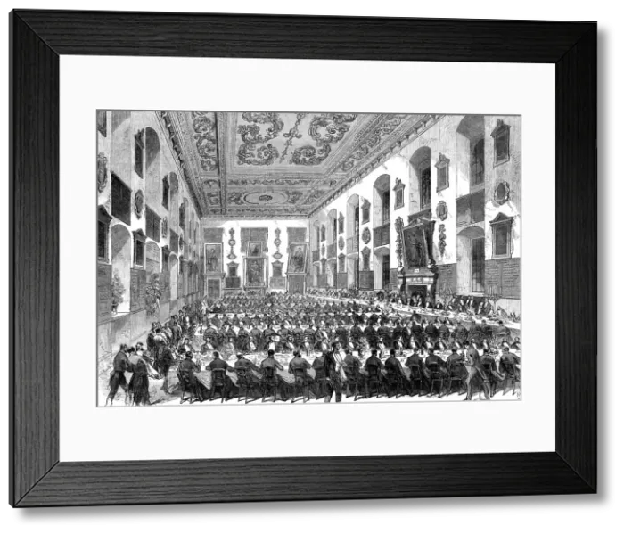 Framed Print : The Prince of Wales at St. Bartholomew's Hospital, 1868. Creator: Unknown Framed Print : The Prince of Wales at St. Bartholomew's Hospital, 1868. Creator: Unknown