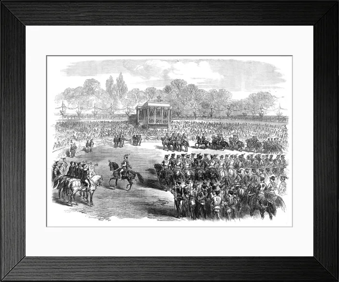 Framed Print : Tournament at Florence in honour of the Marriage of the Crown Prince of Italy, 1868. Creator: Unknown Framed Print : Tournament at Florence in honour of the Marriage of the Crown Prince of Italy, 1868. Creator: Unknown