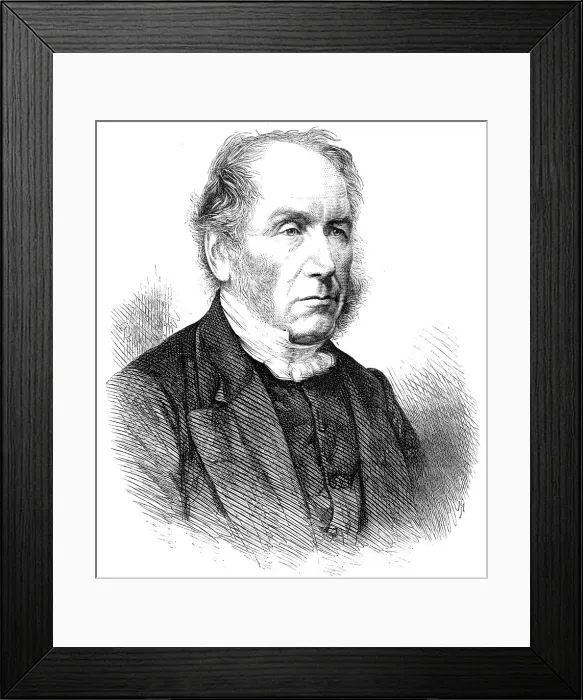 Framed Print : The Rev. Patrick Bell, L.L.D. inventor of the Reaping-Machine, 1868. Creator: Unknown Framed Print : The Rev. Patrick Bell, L.L.D. inventor of the Reaping-Machine, 1868. Creator: Unknown