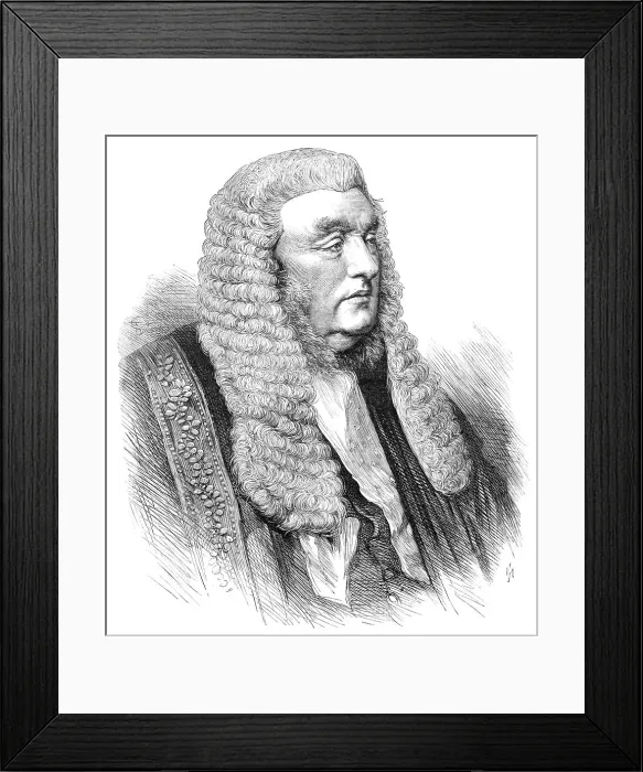 Framed Print : Vice-Chancellor Sir W. M. James, 1869. Creator: Unknown Framed Print : Vice-Chancellor Sir W. M. James, 1869. Creator: Unknown