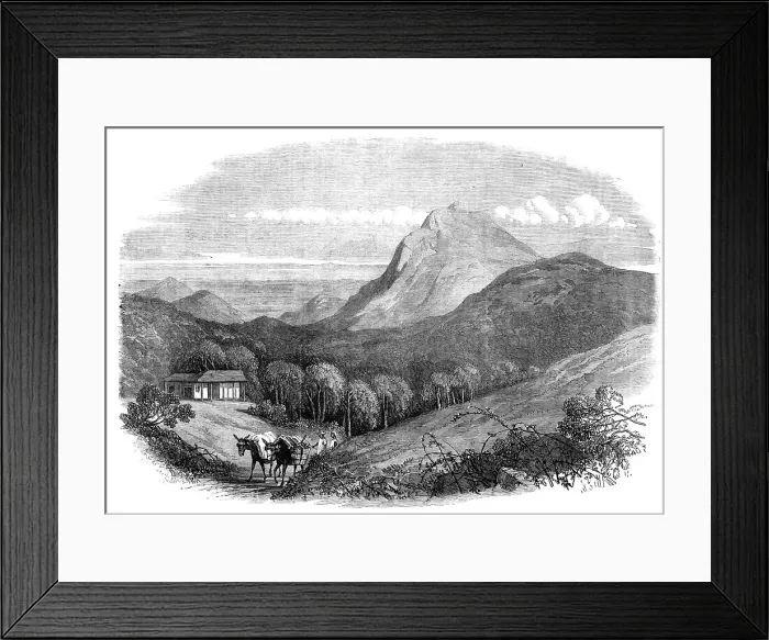Framed Print : View of the Bay of Rio de Janeiro, from the Heights of the Emperor, near Petropolis, 1868. Creator: Unknown Framed Print : View of the Bay of Rio de Janeiro, from the Heights of the Emperor, near Petropolis, 1868. Creator: Unknown