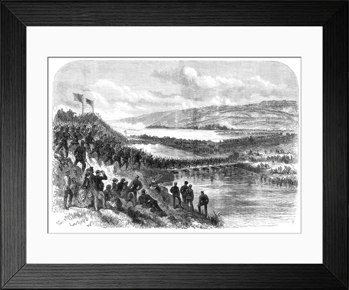 Framed Print : The Volunteer Review at Portsmouth: the sortie from Hilsea Lines, 1868. Creator: Unknown Framed Print : The Volunteer Review at Portsmouth: the sortie from Hilsea Lines, 1868. Creator: Unknown