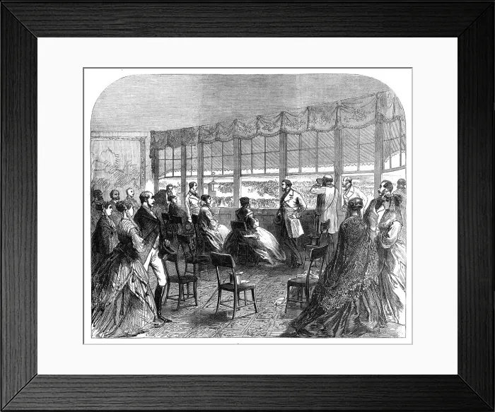 Framed Print : The Royal Party at Ascot Races, 1868. Creator: Unknown Framed Print : The Royal Party at Ascot Races, 1868. Creator: Unknown
