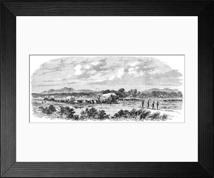 Framed Print : Travelling in Africa: two days without water, 1869. Creator: Unknown Framed Print : Travelling in Africa: two days without water, 1869. Creator: Unknown