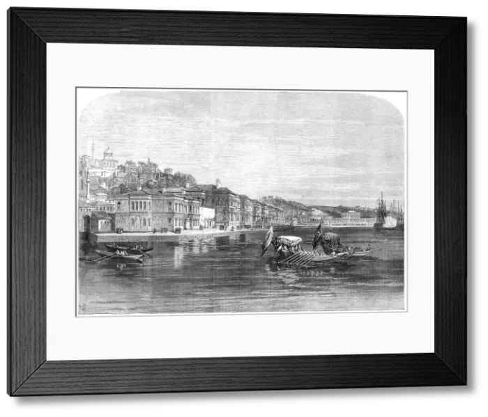 Framed Print : The Salih Bazaar Palace, Constantinople, lately occupied by the Prince and Princess of Wales, 1869. Creator: Unknown Framed Print : The Salih Bazaar Palace, Constantinople, lately occupied by the Prince and Princess of Wales, 1869. Creator: Unknown