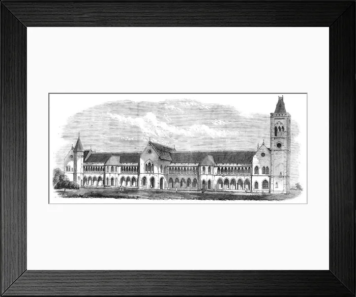 Framed Print : The Sassoon Hospital at Poonah near Bombay, 1868. Creator: Unknown Framed Print : The Sassoon Hospital at Poonah near Bombay, 1868. Creator: Unknown