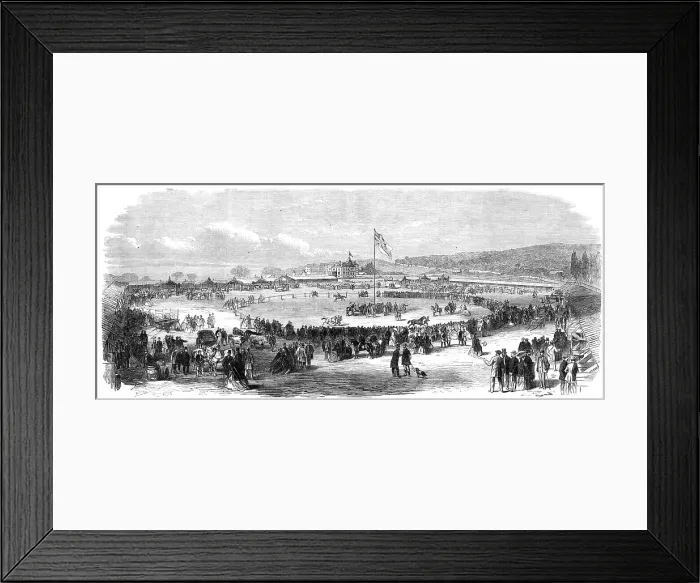 Framed Print : The show-yards of the Agricultural Exhibition of Lower Canada, at Montreal, 1865. Creator: Unknown Framed Print : The show-yards of the Agricultural Exhibition of Lower Canada, at Montreal, 1865. Creator: Unknown