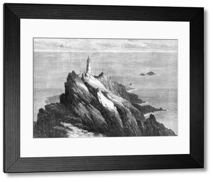 Framed Print : The Start Lighthouse, South Devon, 1868. Creator: Mason Jackson Framed Print : The Start Lighthouse, South Devon, 1868. Creator: Mason Jackson