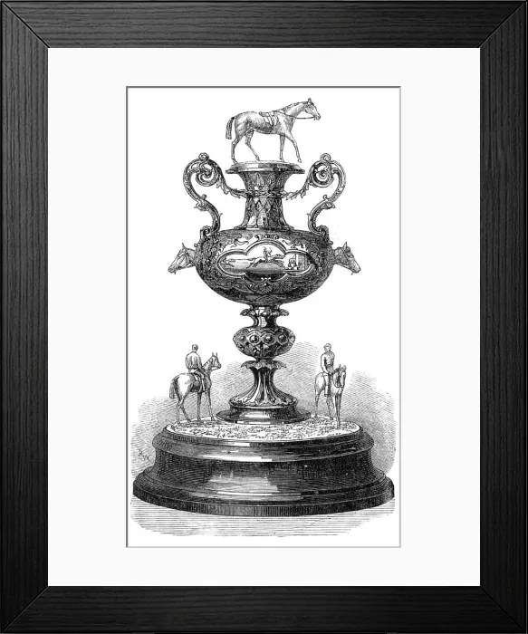 Framed Print : The Willoughby Cup, Leamington and Warwick Races, 1869. Creator: Unknown Framed Print : The Willoughby Cup, Leamington and Warwick Races, 1869. Creator: Unknown