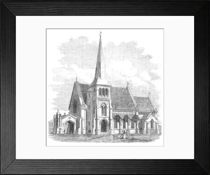 Framed Print : Trinity Church, Rangoon, British Burmah, 1869. Creator: Unknown Framed Print : Trinity Church, Rangoon, British Burmah, 1869. Creator: Unknown