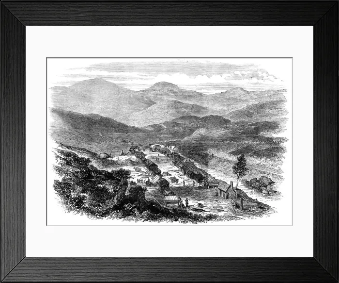 Framed Print : The Sutherlandshire Gold Diggings: Baile N Oir, Kildonan, 1869. Creator: Unknown Framed Print : The Sutherlandshire Gold Diggings: Baile N Oir, Kildonan, 1869. Creator: Unknown