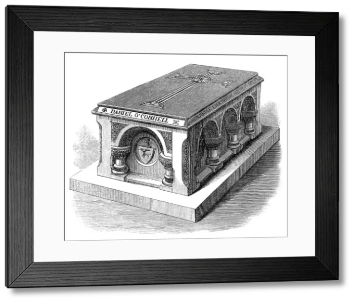 Framed Print : The Tomb of Daniel O'Connell in Prospect Cemetery, Glasnevin, Dublin, 1869. Creator: Unknown Framed Print : The Tomb of Daniel O'Connell in Prospect Cemetery, Glasnevin, Dublin, 1869. Creator: Unknown