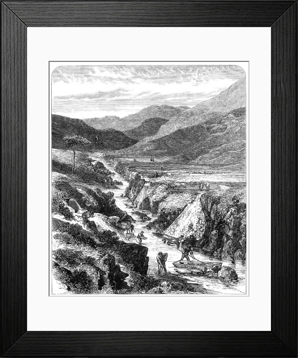Framed Print : The Sutherlandshire Gold Diggings: Kildonan Burn, 1869. Creator: Unknown Framed Print : The Sutherlandshire Gold Diggings: Kildonan Burn, 1869. Creator: Unknown