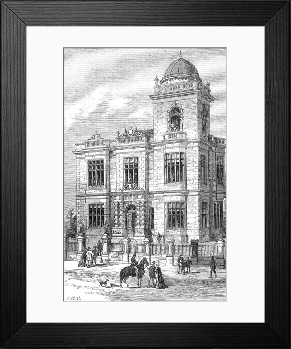 Framed Print : The Winterbottom Nautical College, Ocean-Road, South Shields, 1869. Creator: L. H. Michael Framed Print : The Winterbottom Nautical College, Ocean-Road, South Shields, 1869. Creator: L. H. Michael