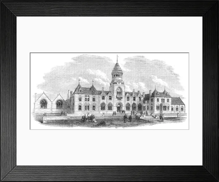 Framed Print : Wesleyan Methodist College, Headingley, near Leeds, 1869. Creator: Unknown