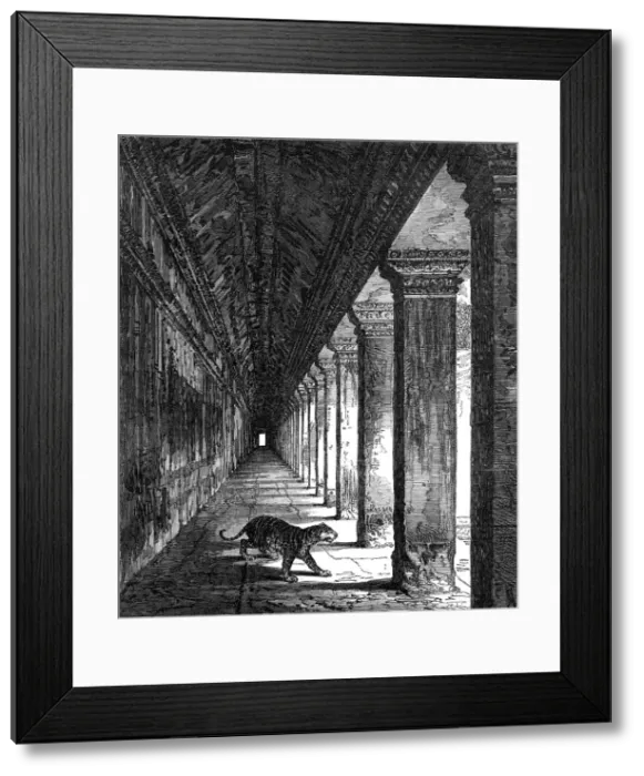 Framed Print : Western colonnade of the Temple of Ongou Wat, Cambodia, 1868. Creator: Unknown Framed Print : Western colonnade of the Temple of Ongou Wat, Cambodia, 1868. Creator: Unknown