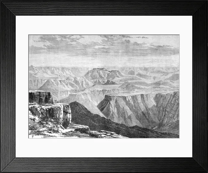 Framed Print : The War in Abyssinia: Magdala, from the Dalanta Plain, 1868. Creator: Unknown Framed Print : The War in Abyssinia: Magdala, from the Dalanta Plain, 1868. Creator: Unknown