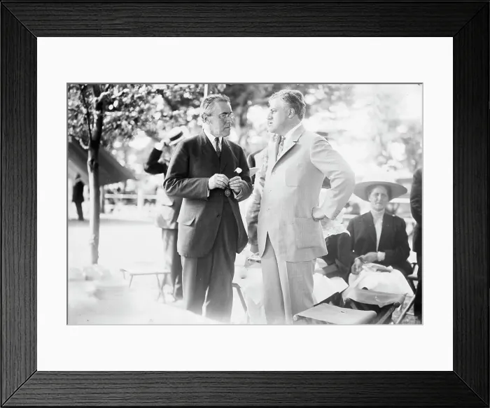 Framed Print : A. Mitchell Palmer and Gov. Woodrow Wilson, between c1910 and c1915. Creators: Bain News Service, George Graham Bain Framed Print : A. Mitchell Palmer and Gov. Woodrow Wilson, between c1910 and c1915. Creators: Bain News Service, George Graham Bain