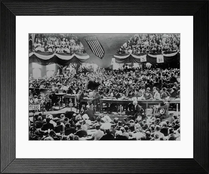 Framed Print : Roosevelt speaking in convention hall, Chicago, 1912. Creator: Bain News Service Framed Print : Roosevelt speaking in convention hall, Chicago, 1912. Creator: Bain News Service