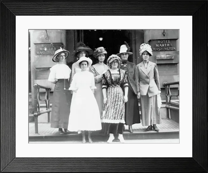 Framed Print : Oregon girls in N. Y. c1912. Creator: Bain News Service Framed Print : Oregon girls in N. Y. c1912. Creator: Bain News Service