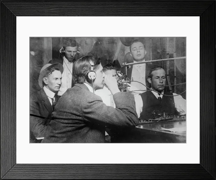 Framed Print : McCarthy wireless phone, L.A. between c1910 and c1915. Creator: Bain News Service Framed Print : McCarthy wireless phone, L.A. between c1910 and c1915. Creator: Bain News Service