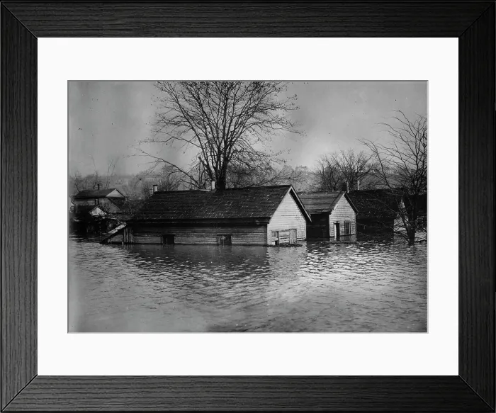 Framed Print : Flood in East end of Cincinnati - 1913 Creator: Bain News Service Framed Print : Flood in East end of Cincinnati - 1913 Creator: Bain News Service