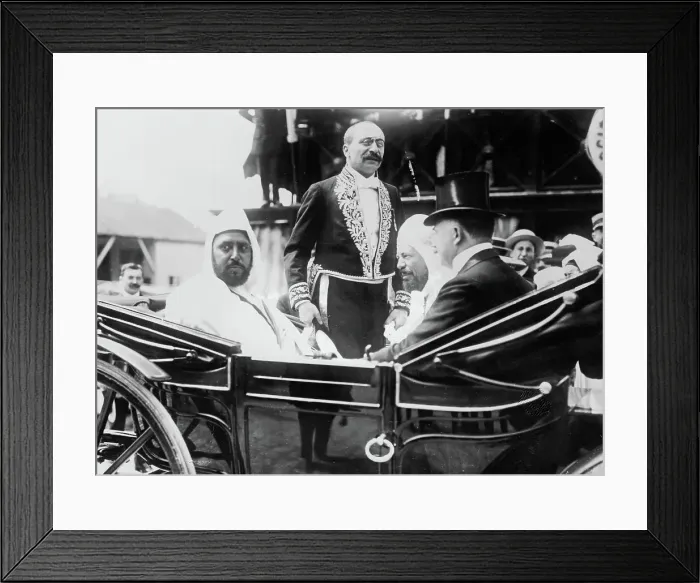 Framed Print : Sultan Mulai Hafid at Marseilles, between c1910 and c1915. Creator: Bain News Service Framed Print : Sultan Mulai Hafid at Marseilles, between c1910 and c1915. Creator: Bain News Service