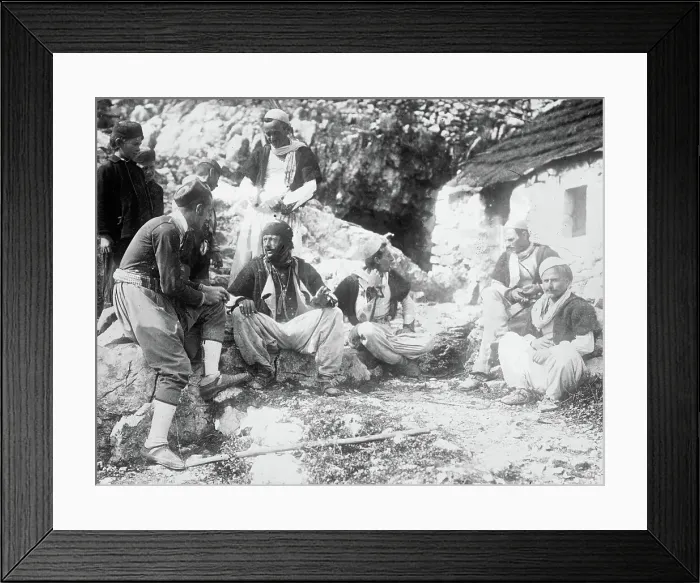 Framed Print : Montenegro - an outpost of the Malissori, between c1910 and c1915. Creator: Bain News Service