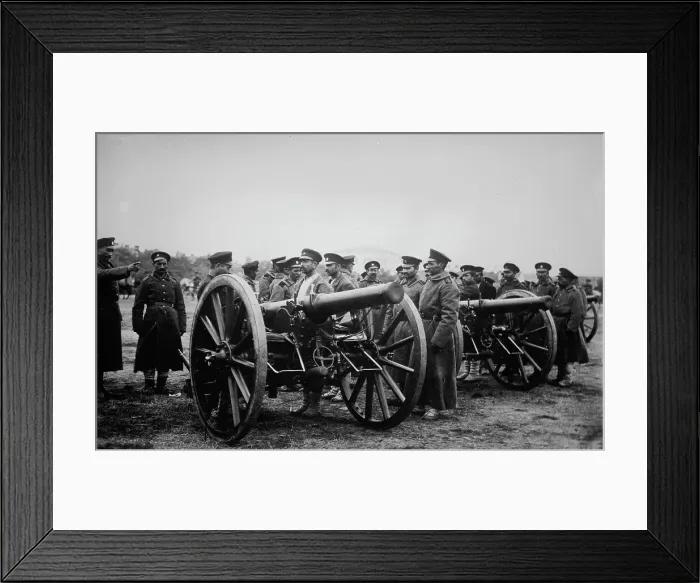 Framed Print : Siege Artillery - Bulgaria, between c1910 and c1915. Creator: Bain News Service Framed Print : Siege Artillery - Bulgaria, between c1910 and c1915. Creator: Bain News Service