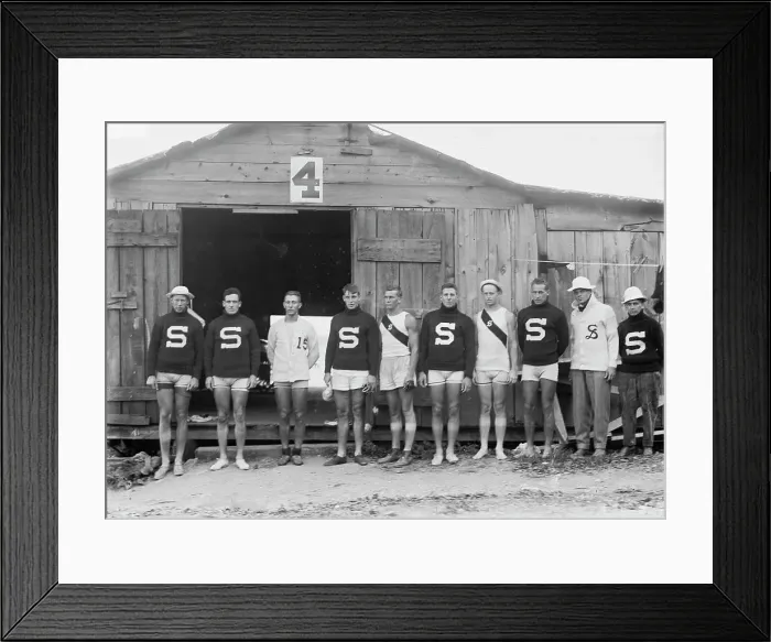 Framed Print : Stanford University crew - Poughkeepsie, between c1910 and c1915. Creator: Bain News Service Framed Print : Stanford University crew - Poughkeepsie, between c1910 and c1915. Creator: Bain News Service