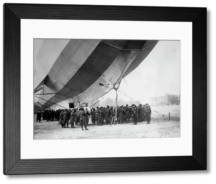 Framed Print : Zeppelin III at Luneville, 1913. Creator: Bain News Service Framed Print : Zeppelin III at Luneville, 1913. Creator: Bain News Service