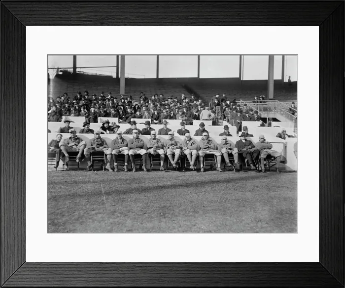 Framed Print : New York NL Giants recruits at the Polo Grounds, NY (baseball), 1913. Creator: Bain News Service Framed Print : New York NL Giants recruits at the Polo Grounds, NY (baseball), 1913. Creator: Bain News Service