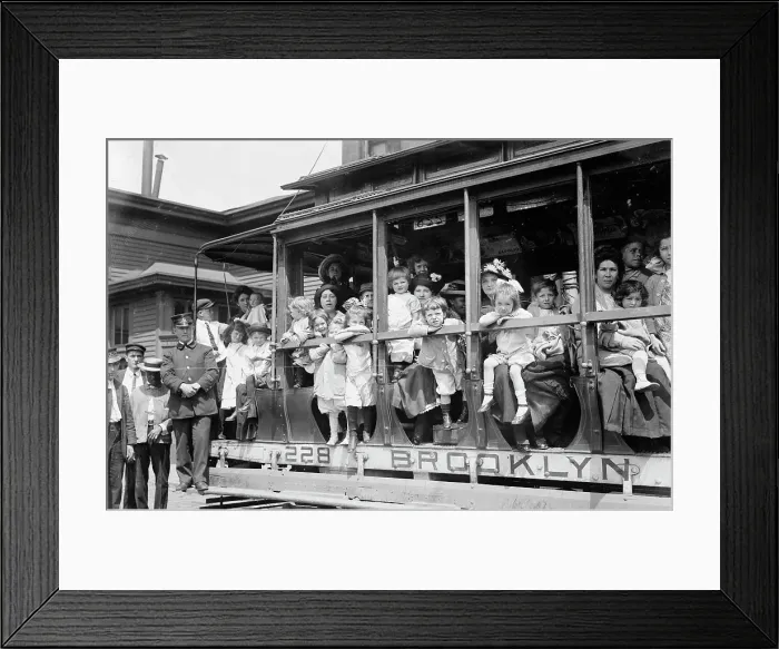 Framed Print : Fresh air outing, 1913. Creator: Bain News Service Framed Print : Fresh air outing, 1913. Creator: Bain News Service