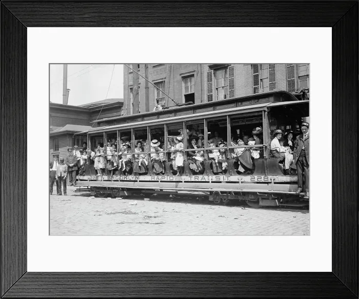 Framed Print : Fresh air outing, 1913. Creator: Bain News Service Framed Print : Fresh air outing, 1913. Creator: Bain News Service