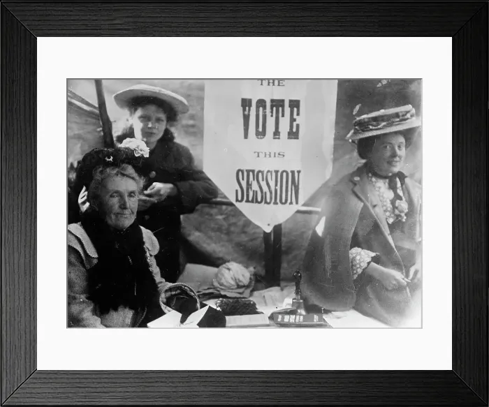 Framed Print : Suffragettes and petitions, between c1910 and c1915. Creator: Bain News Service Framed Print : Suffragettes and petitions, between c1910 and c1915. Creator: Bain News Service