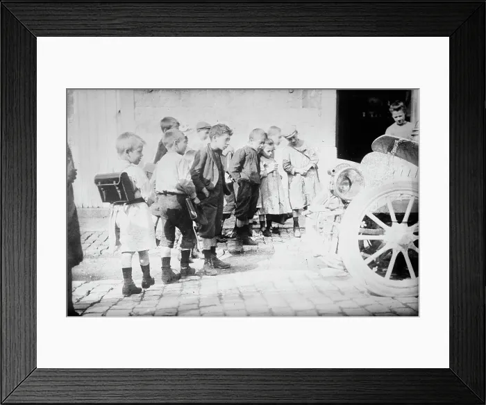 Framed Print : Children at Riviere, Belg. between c1910 and c1915. Creator: Bain News Service Framed Print : Children at Riviere, Belg. between c1910 and c1915. Creator: Bain News Service