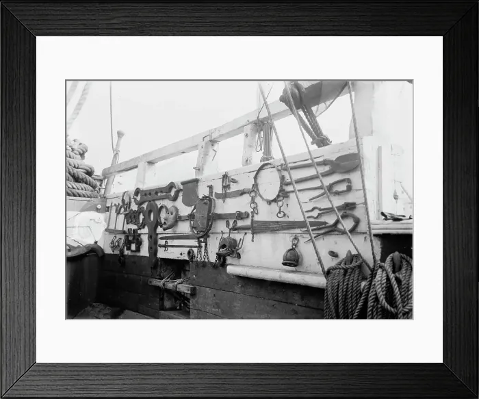 Framed Print : Torture irons on SUCCESS, between c1910 and c1915. Creator: Bain News Service Framed Print : Torture irons on SUCCESS, between c1910 and c1915. Creator: Bain News Service