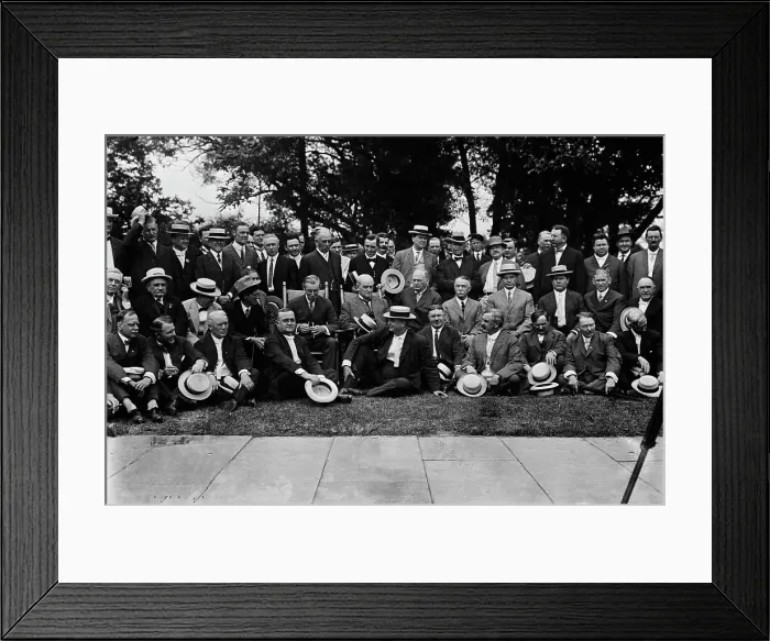 Framed Print : Congressmen visit Wilson, between c1910 and c1915. Creators: Bain News Service, George Graham Bain Framed Print : Congressmen visit Wilson, between c1910 and c1915. Creators: Bain News Service, George Graham Bain