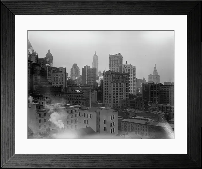 Framed Print : Lower N.Y. from Coenties Slip, between c1910 and c1915. Creator: Bain News Service