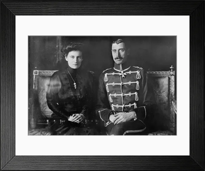 Framed Print : King & Queen - Denmark, 1913. Creator: Bain News Service Framed Print : King & Queen - Denmark, 1913. Creator: Bain News Service